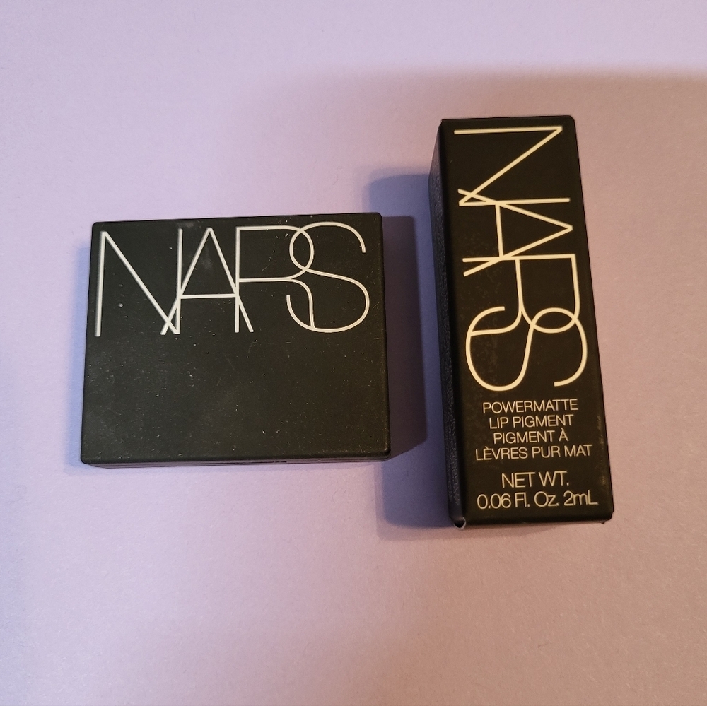 2-Piece Nars Travel Set: Eyeshadow Verona NWOB, Powermatte Lip Pigment Vain, NIB - Picture 3 of 3